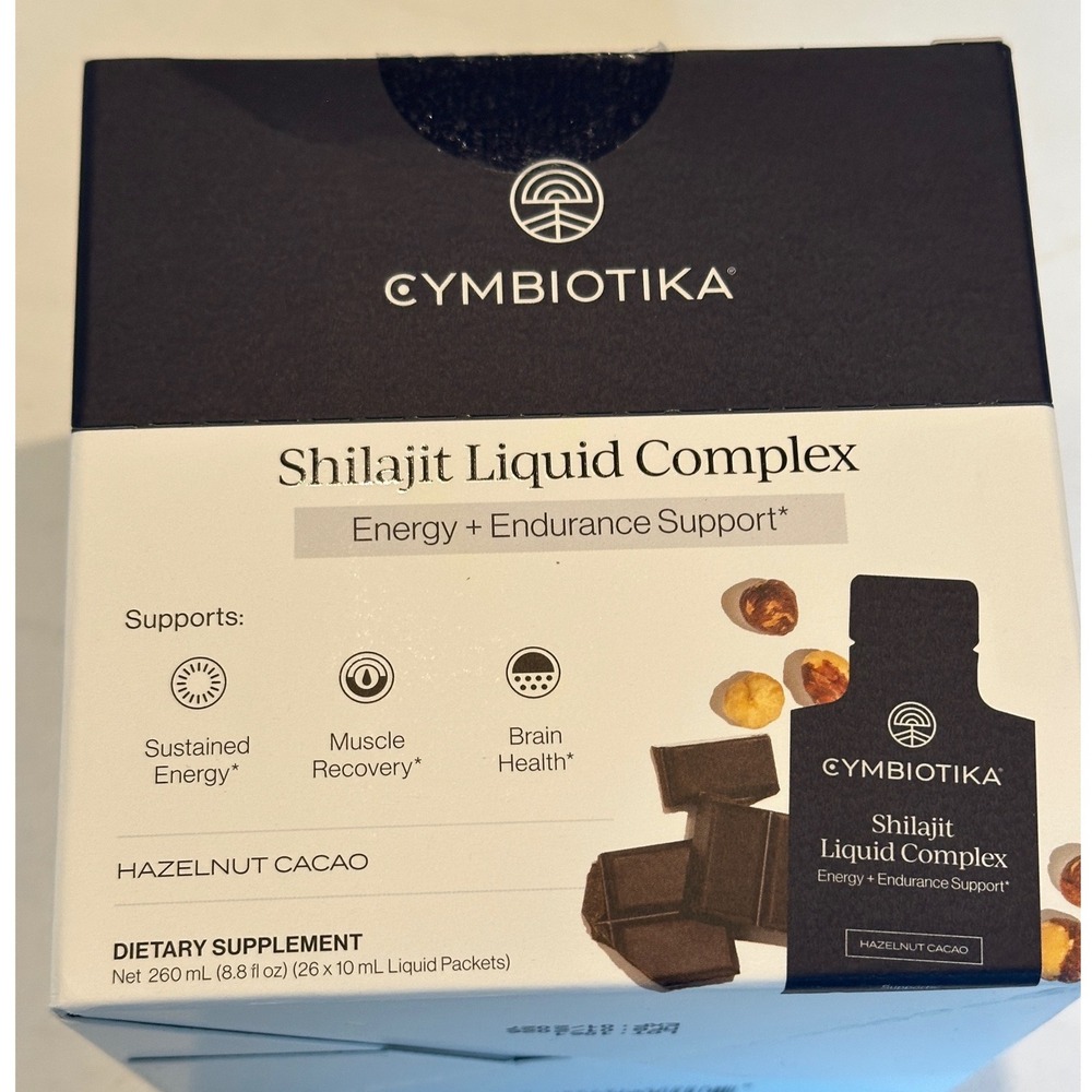 Cymbiotika Shilajit Complex Hazelnut Cacao 25 Packets Energy Support
